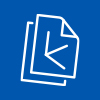 3d files icon in blue and white